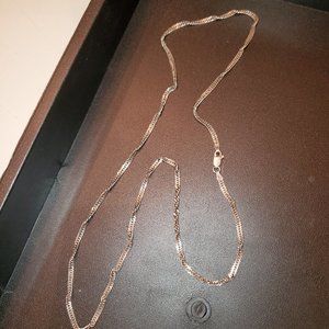 STERLING SILVER CHAIN - TWIST DESIGN